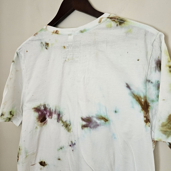 Local Beast Tie-Dye T-Shirt Bella Canvas White Unisex Mens Crewneck Cotton Large - Picture 7 of 8